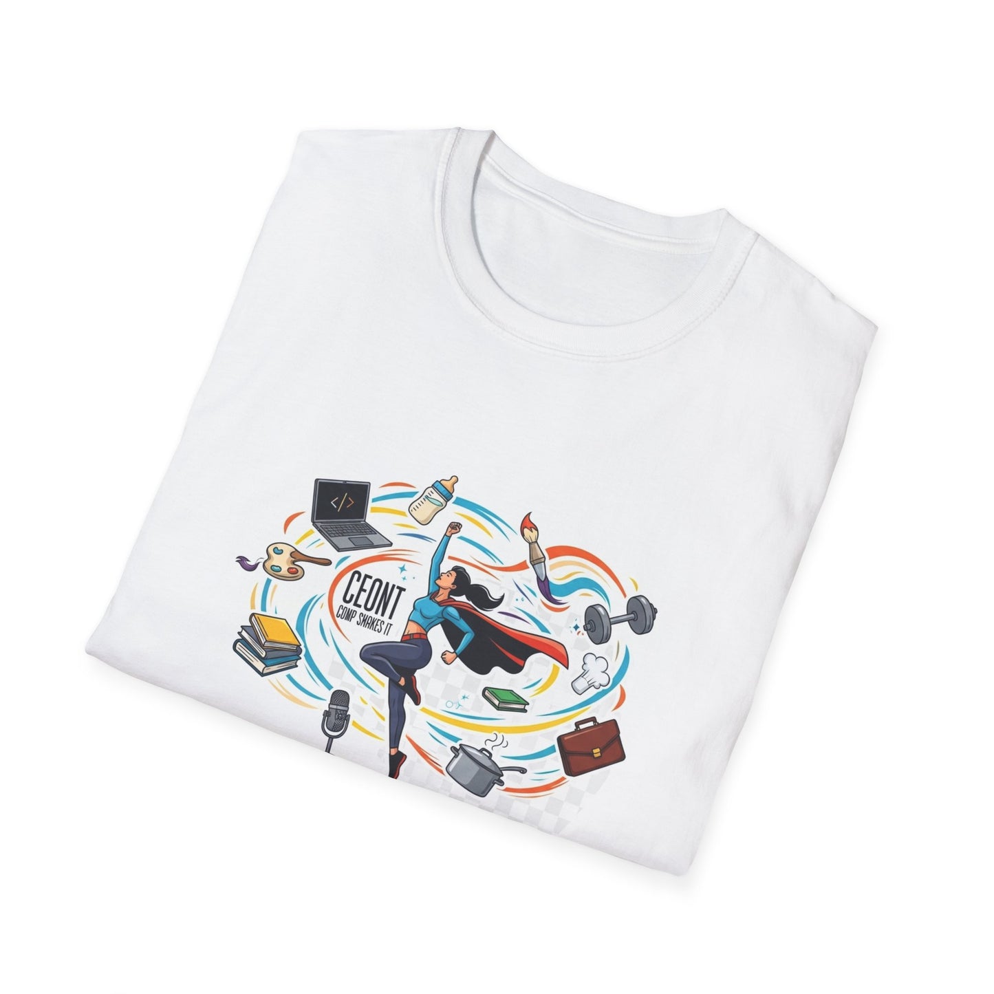 She Does It All T-Shirt — Camiseta Ela Faz Tudo
