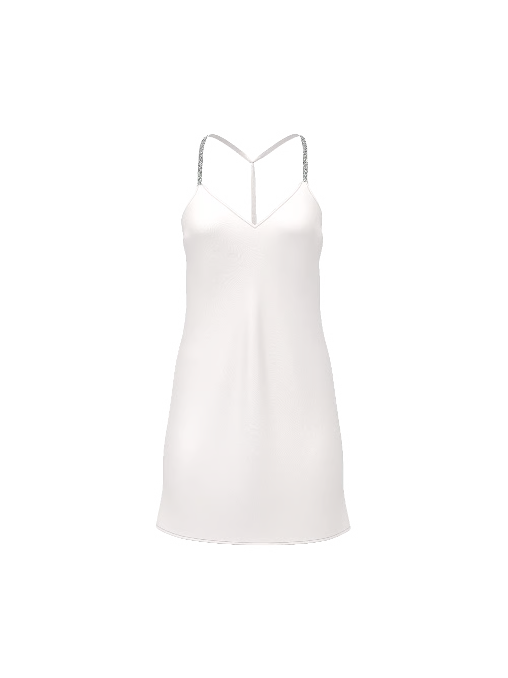 Victoria's Secret Very Sexy Crystal Bow Satin Mini Slip | Luxe Satin Nightdress for Women