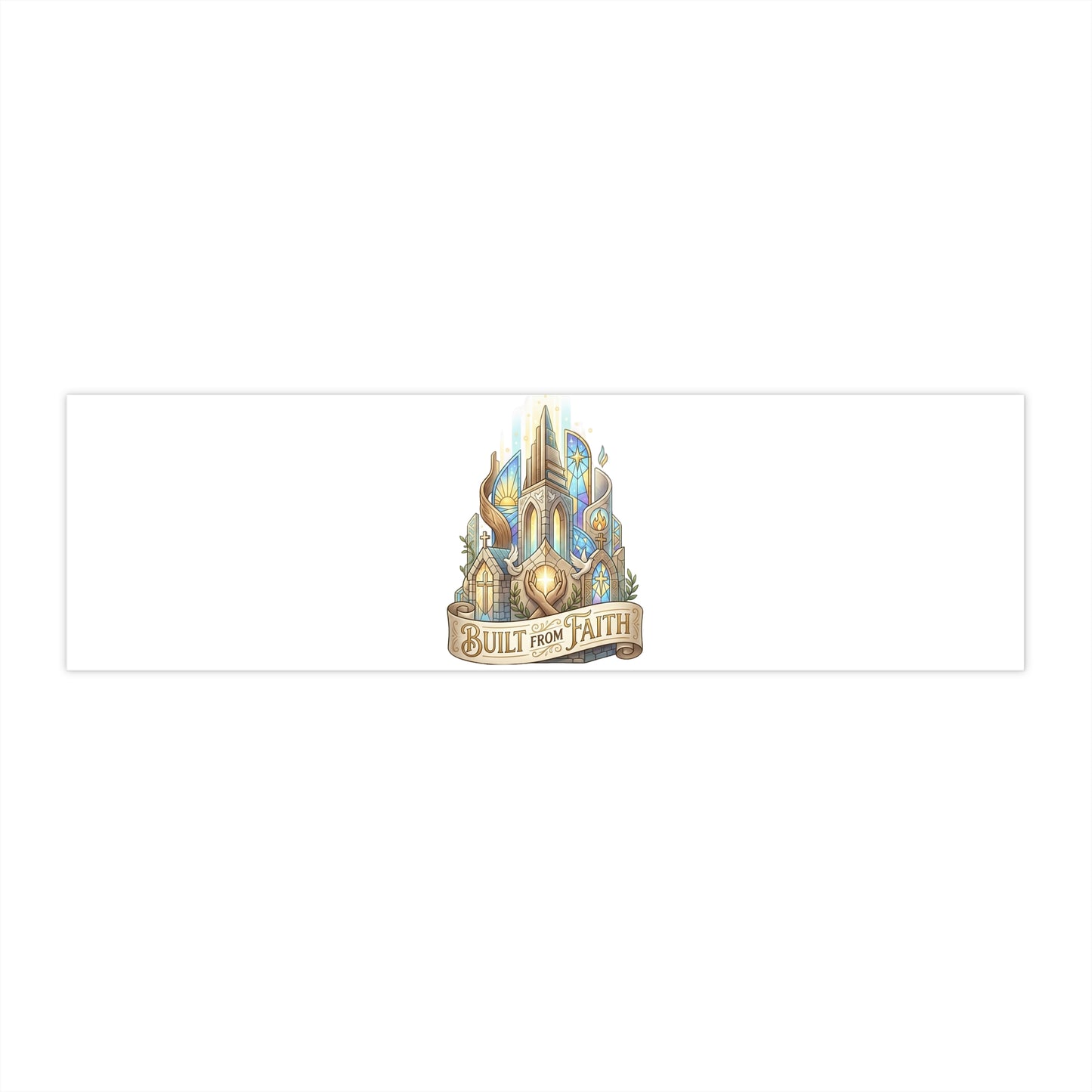 Bumper Sticker — 'Built the Fate' Fantasy Castle Graphic
