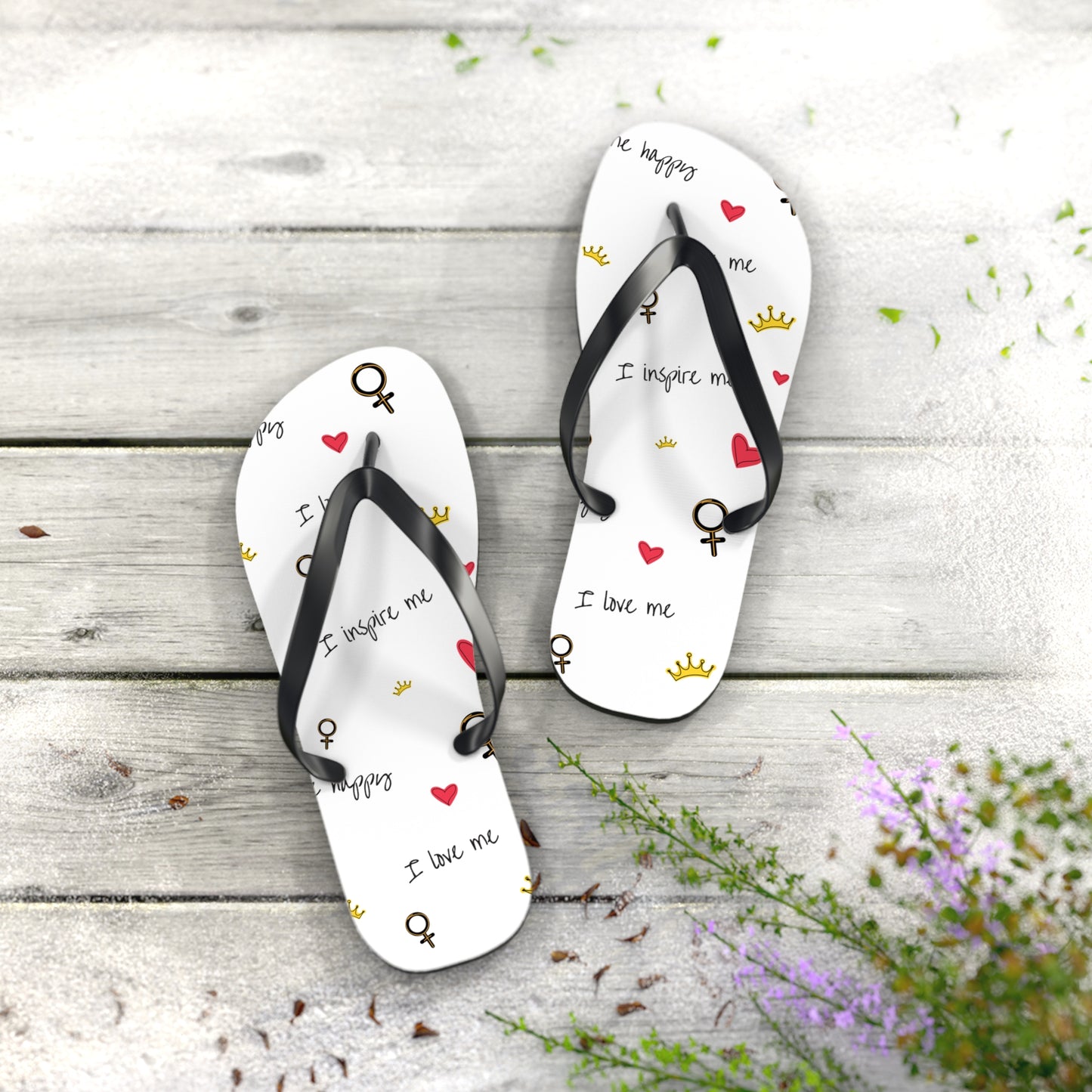 Positive Vibes Women's Flip Flops