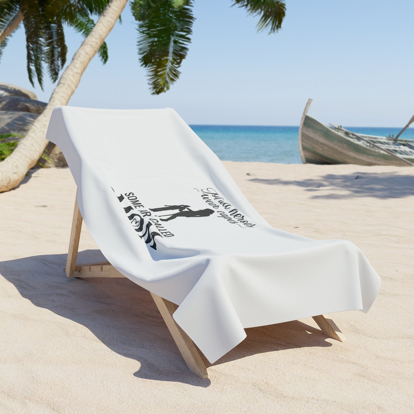 Mom Hero Beach Towel — Toalha de Praia Mãe Heroína