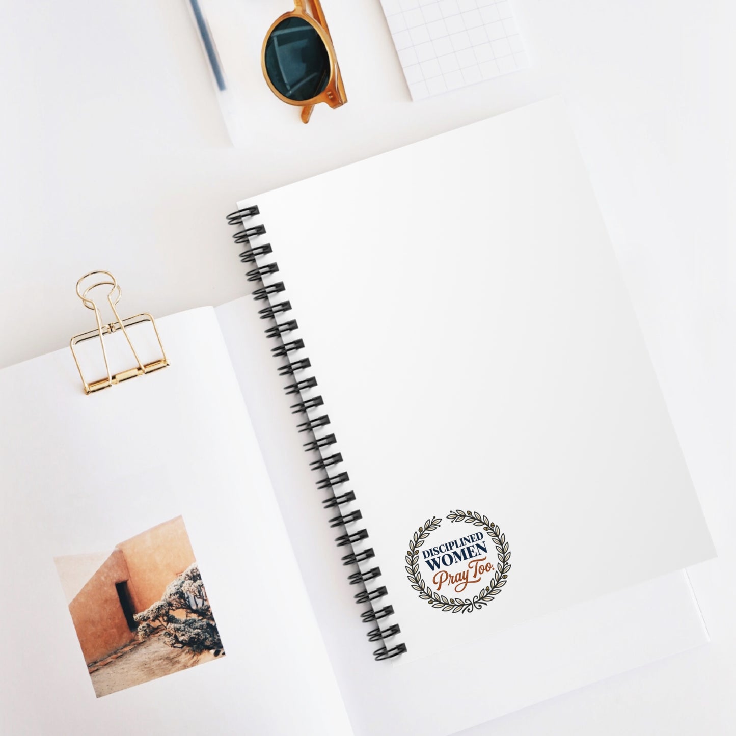 Disciplined Women Pray Too Spiral Notebook — Inspirational Ruled Journal