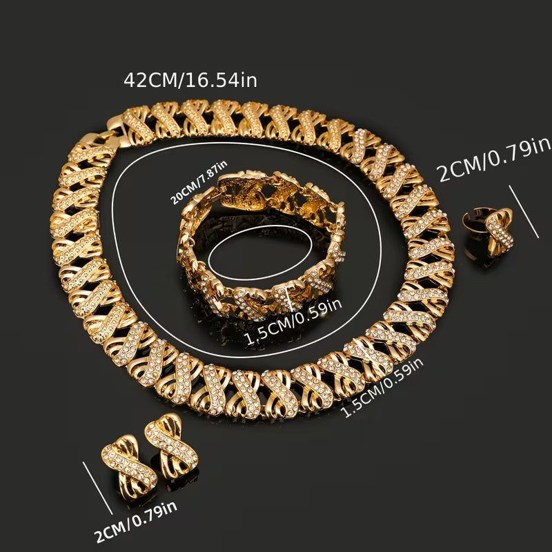 NomadLuxe™ Vintage Jewelry Set | Elegant Necklace & Bracelet Set for Women