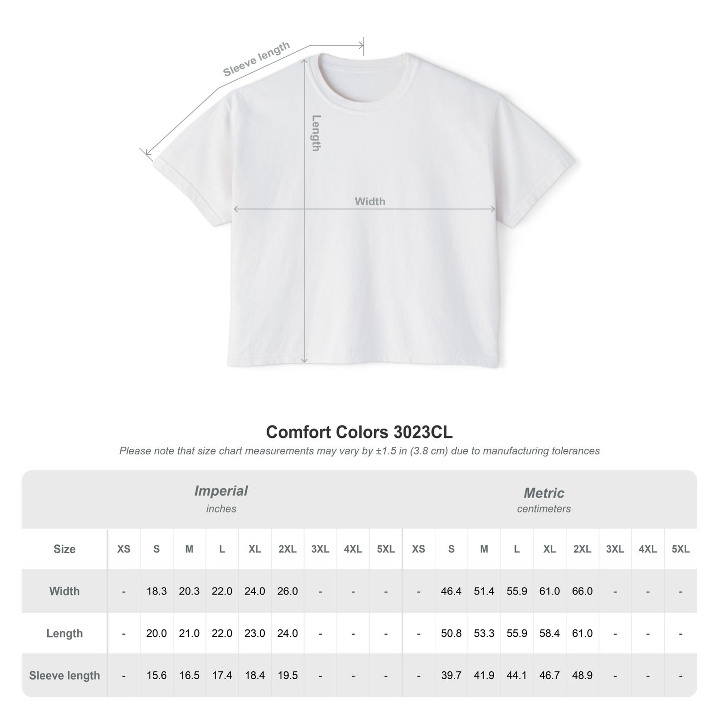 Minimalist Women's Boxy Tee — 'Carefree & Calm' Embroidered Crop T-Shirt
