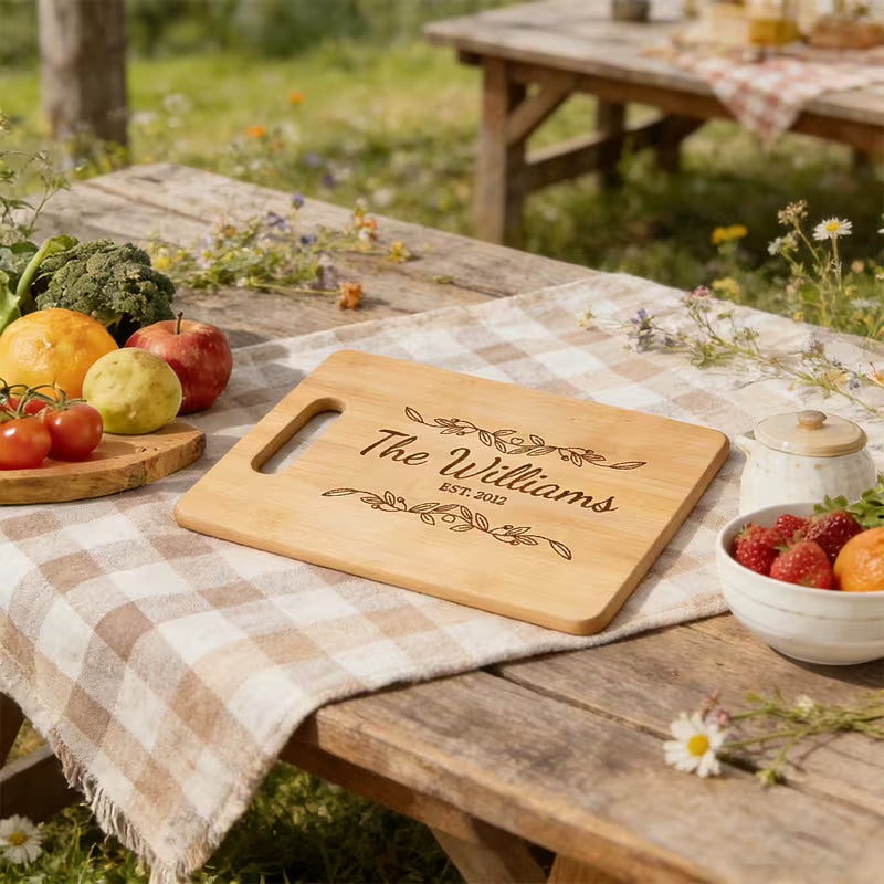 Personalized Engraved Cutting Board | Custom Gift for Moms, Wives & Grandmothers