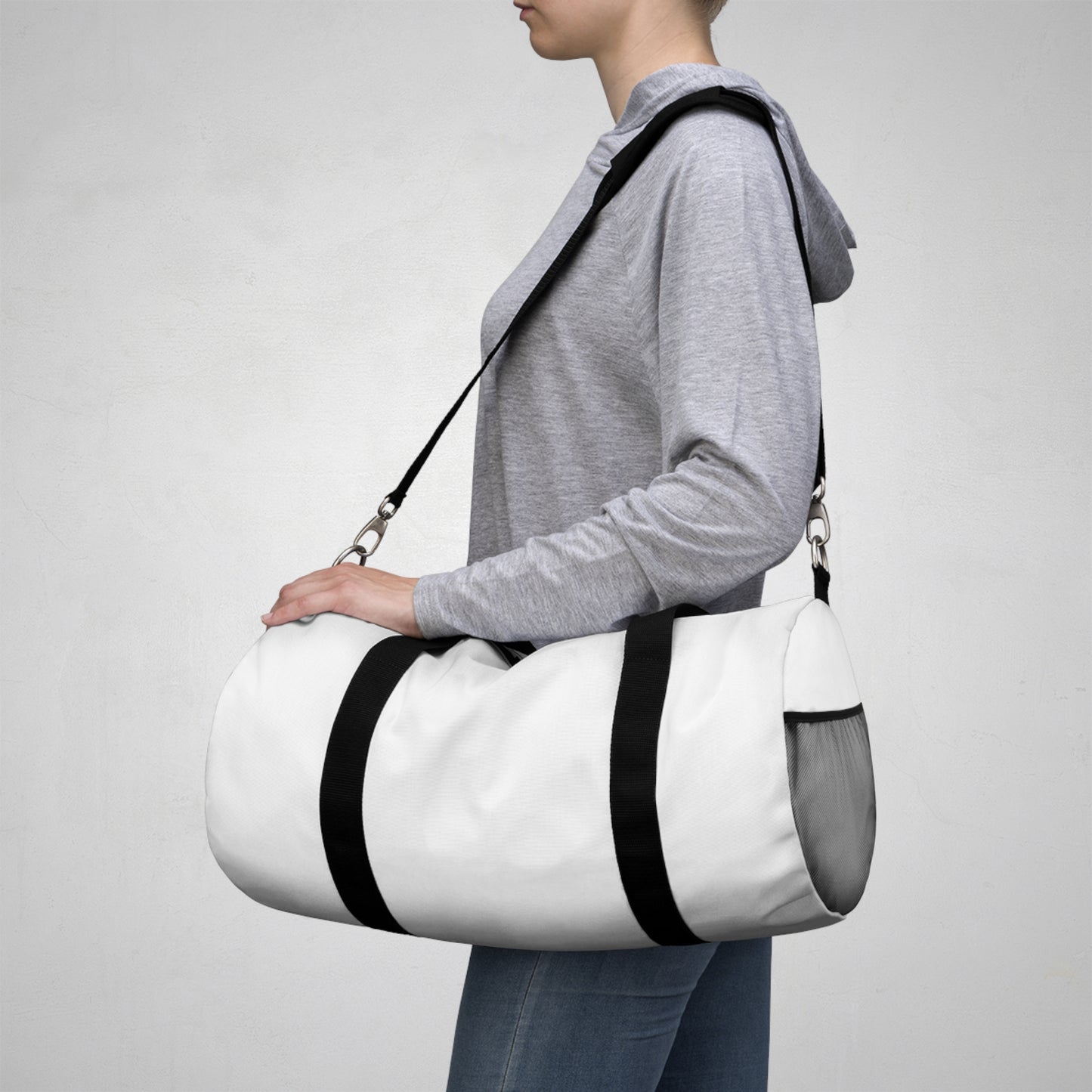 Bolsa Duffel Branca Clássica – Coleção Oficial Valnnyce Vanessa
