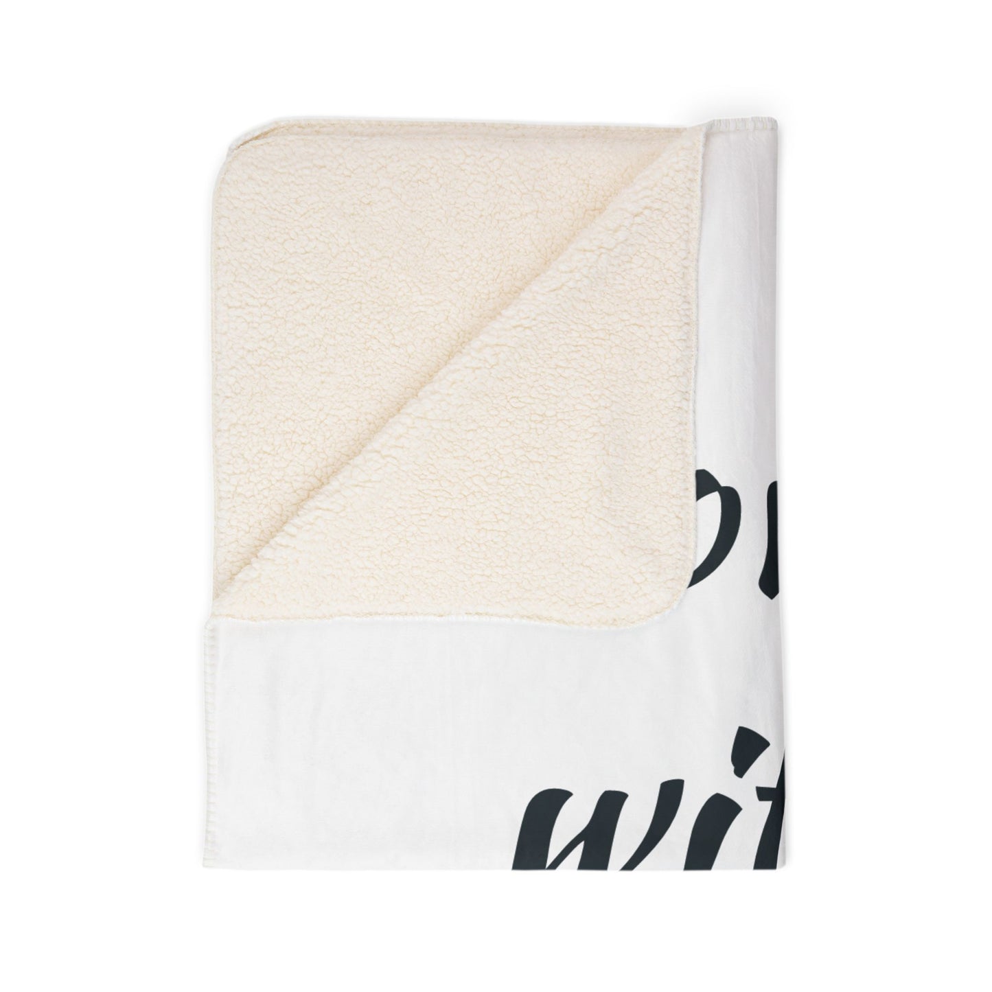 Sherpa Blanket — "I Love You With All My Butt" Funny Valentine Cozy Throw