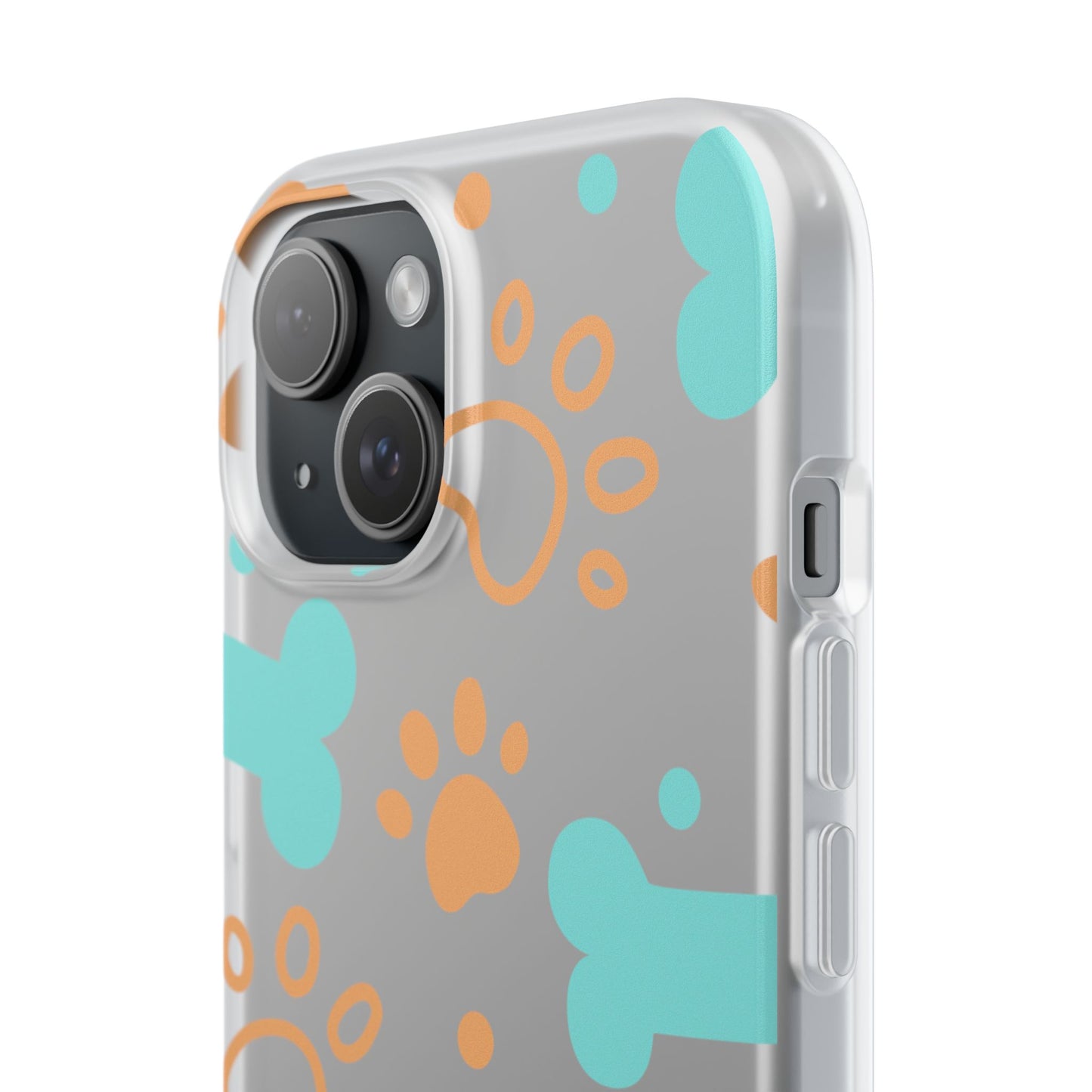 Flexi Case - Dog Lover's Playful Paw Print and Bone Design
