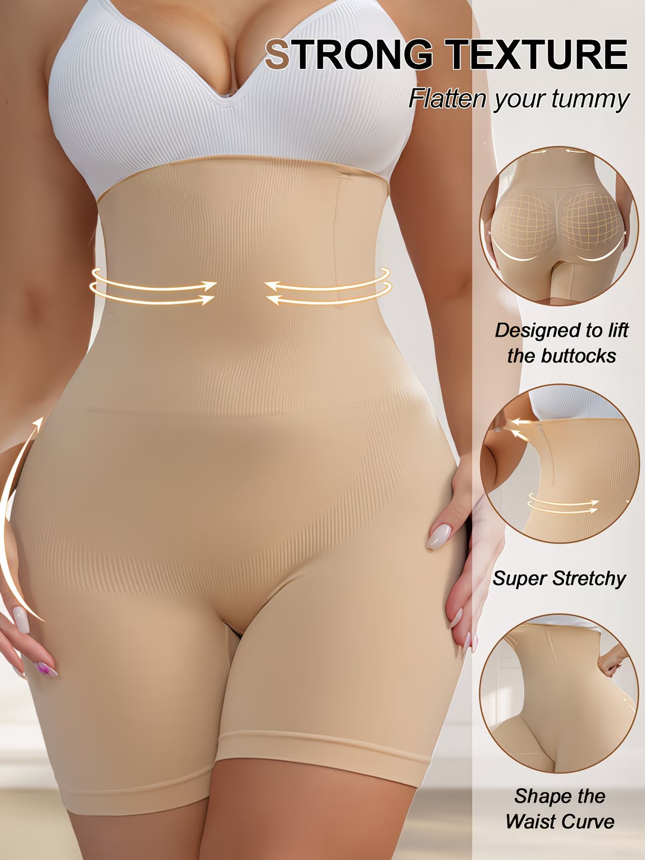 CurveLift™ Plus Size Waist Cincher Shaping Leggings | Tummy Control & Hip Lift Sculpt Pants