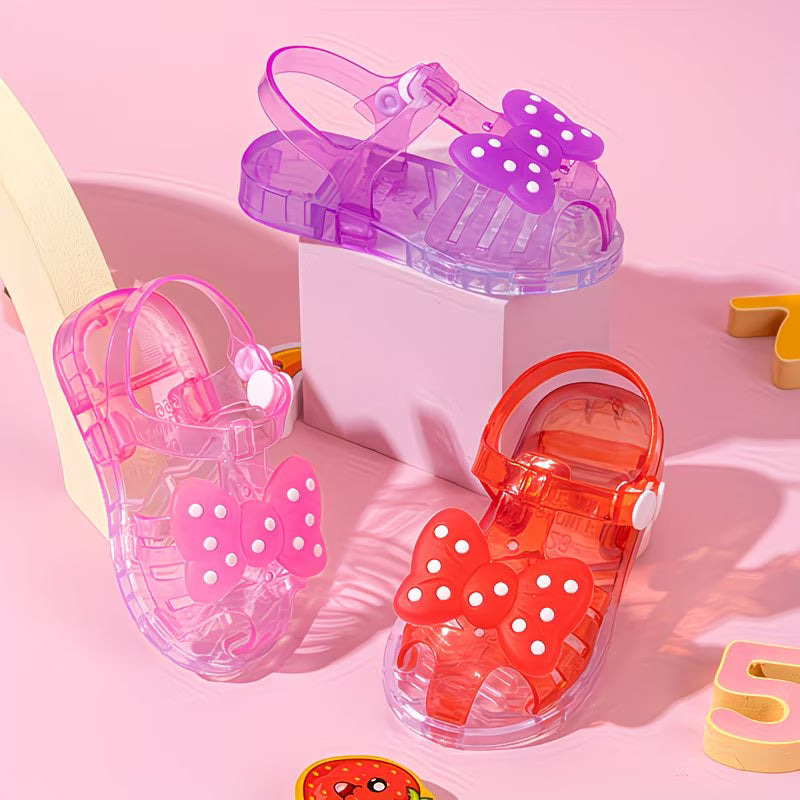 Butterfly Bloom™ Girls Jelly Crystal Sandals | Cute Cartoon Princess Summer Shoes