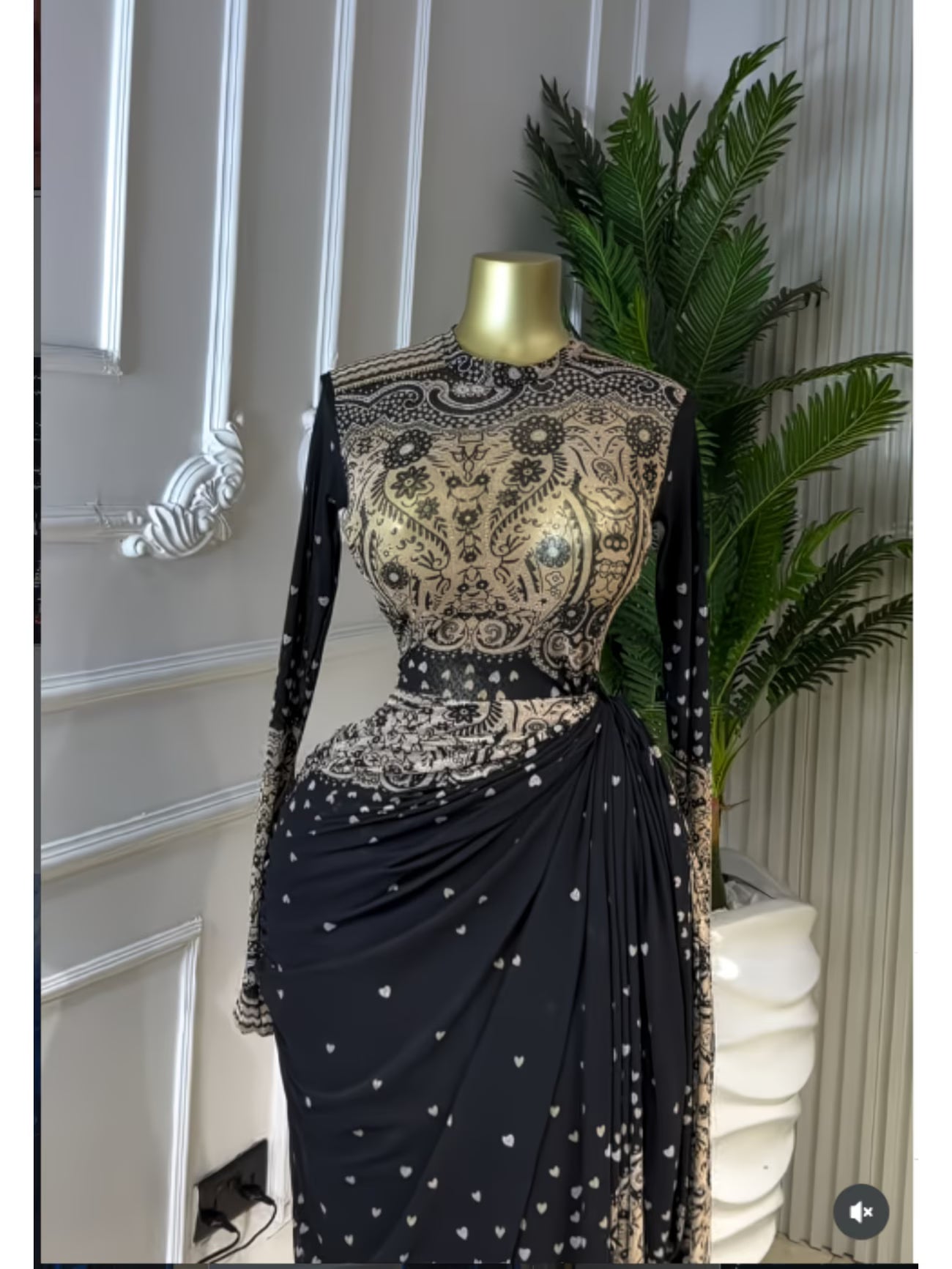 PaisleyMuse™ Ruched Waist Maxi Dress | Paisley Print Long Sleeve Wrap Dress for Women