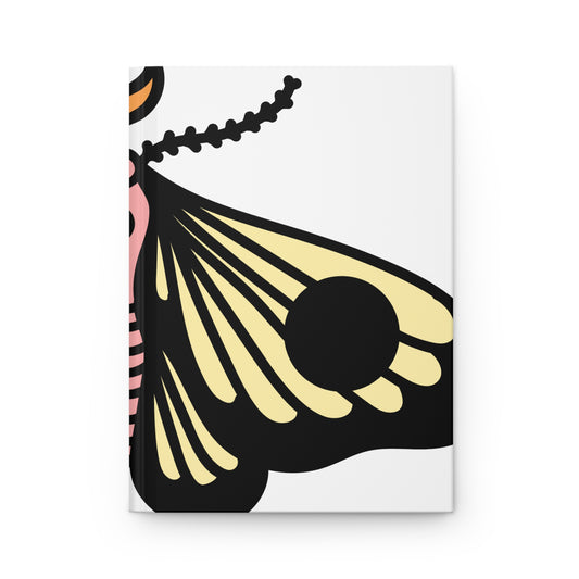 Butterfly Wing Hardcover Journal – Floral-Inspired Notebook for Notes & Sketches