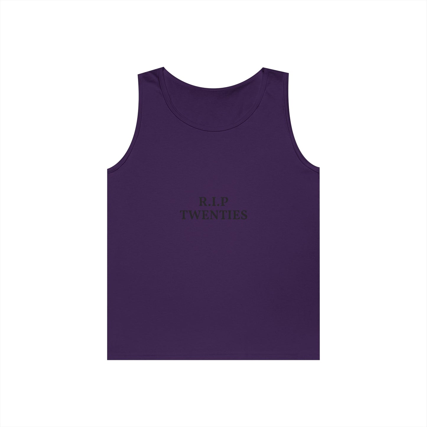 R.I.P. Twenties Tank Top — Funny Millennial Nostalgia Graphic Tank