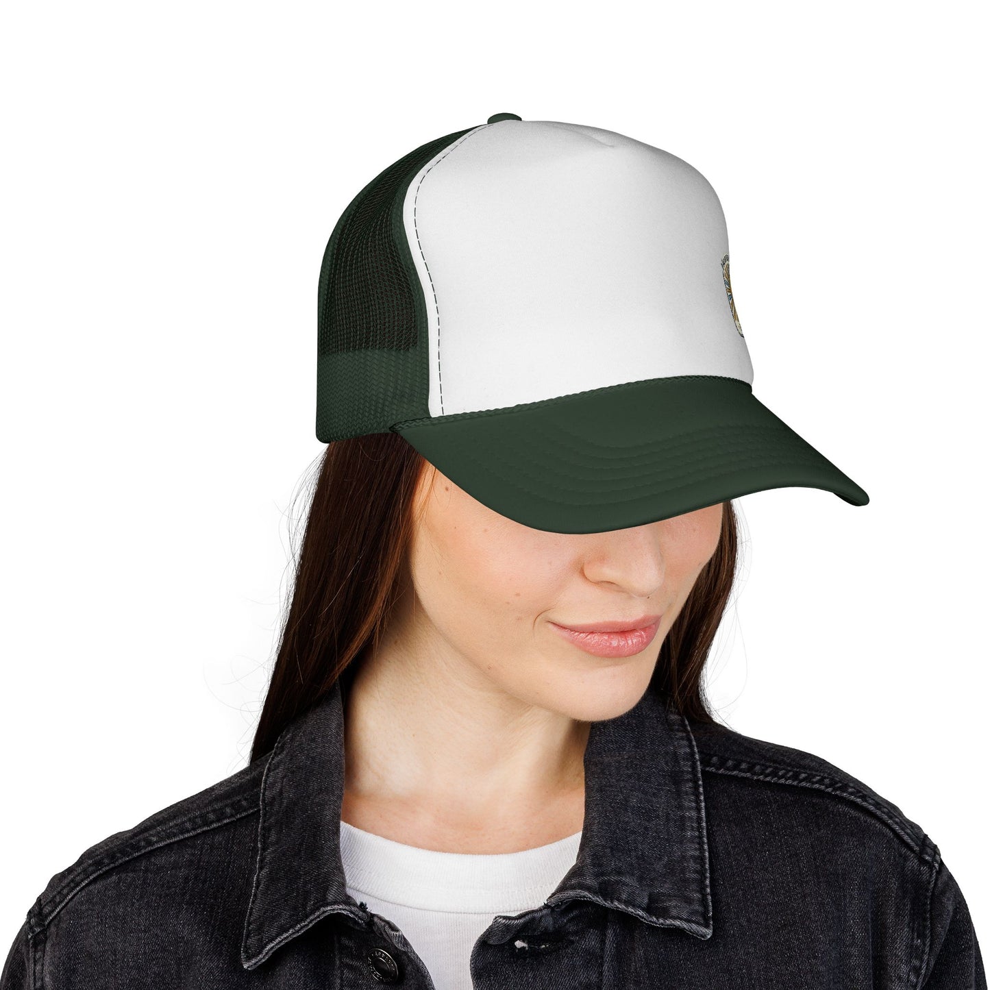 Vintage Lightning Bolt Trucker Cap — Wilderness Energy Patch