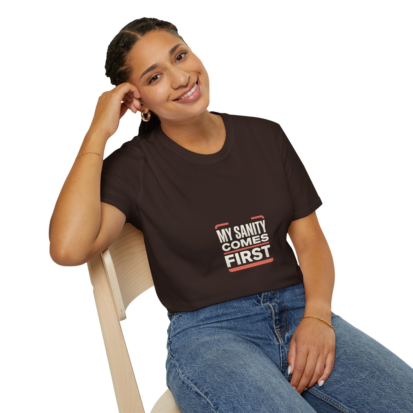 T‑Shirt — Minimal 'My Sanity Comes First' Graphic Tee