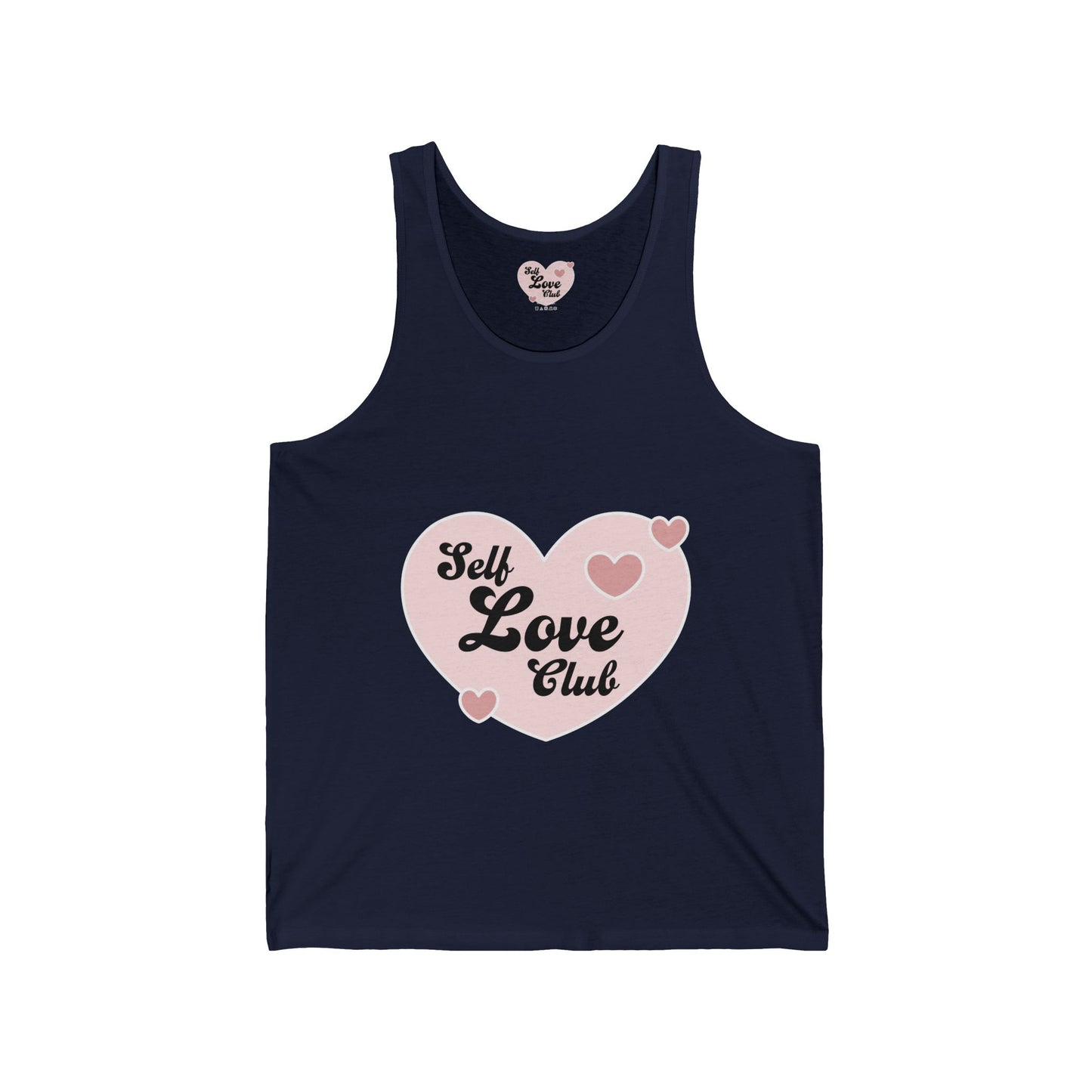 Self Love Club Tank Top — Pink Heart Wellness Graphic Tank