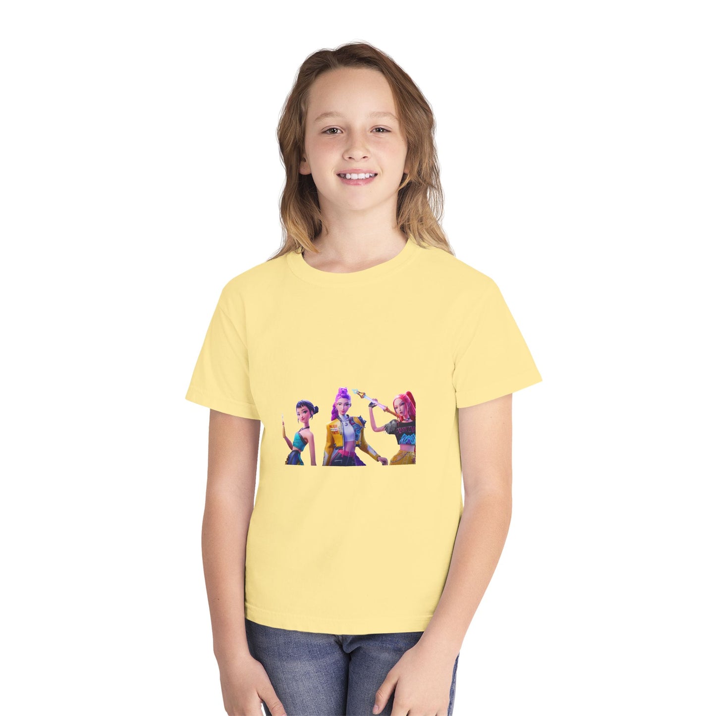 Youth Tee — Colorful Pop Trio Graphic Shirt