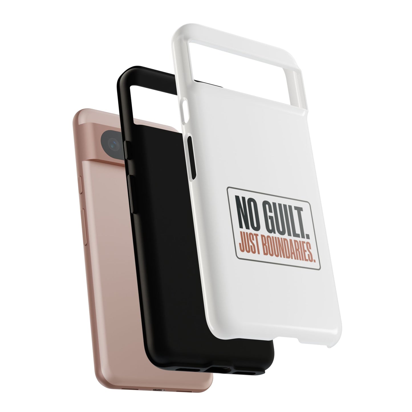 Phone Case — “No Guilt. Just Boundaries.” Motivational Protective Case