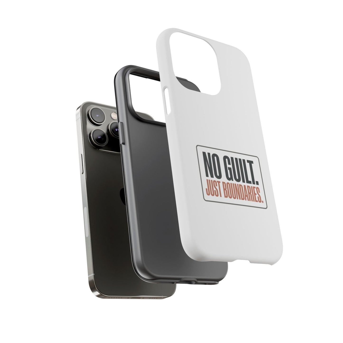 Phone Case — “No Guilt. Just Boundaries.” Motivational Protective Case