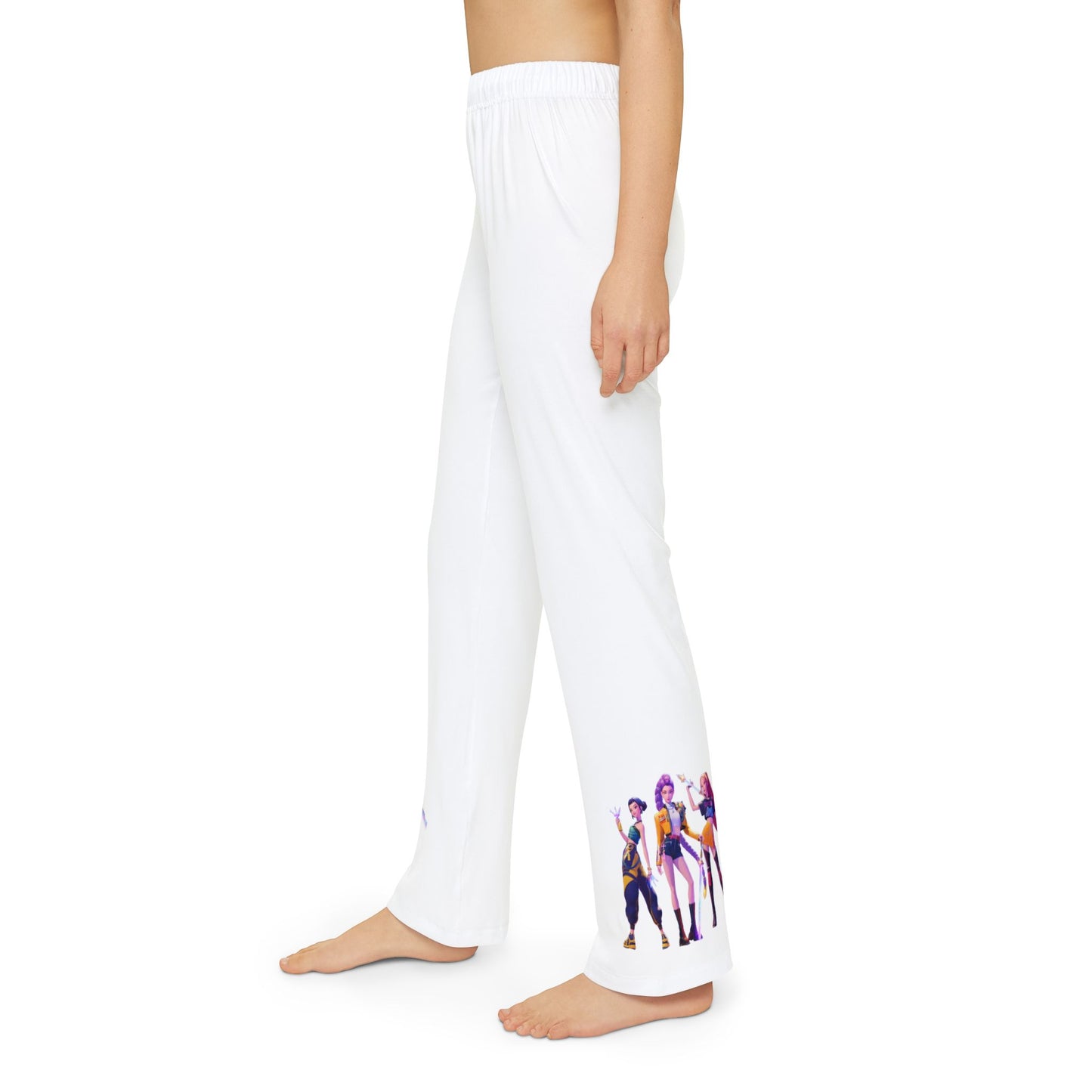 Kids Lounge Pants — Colorful Dance Characters AOP Printed Kids' Loungewear