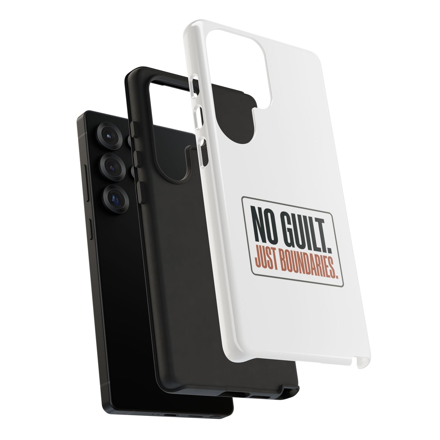 Phone Case — “No Guilt. Just Boundaries.” Motivational Protective Case