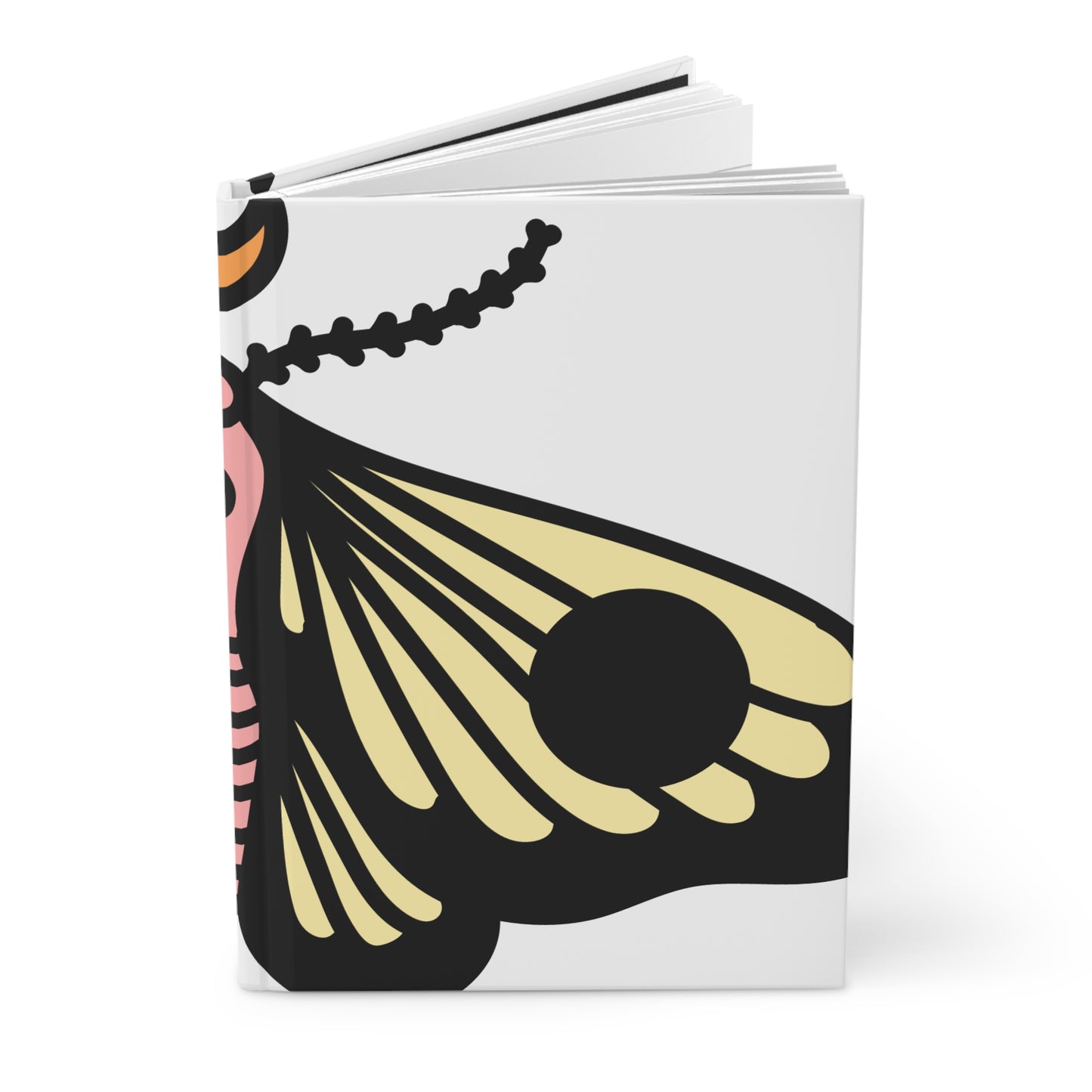 Butterfly Wing Hardcover Journal – Floral-Inspired Notebook for Notes & Sketches