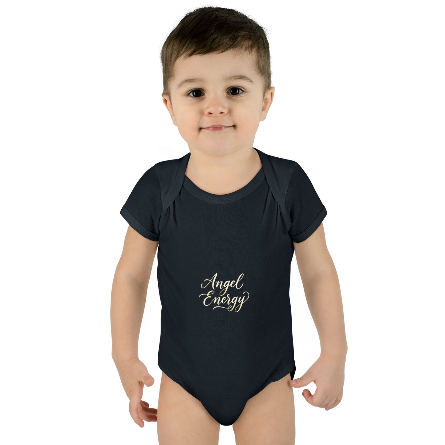 Infant Bodysuit - 'Angel Energy' Cute Baby Onesie (Newborn to 24M)