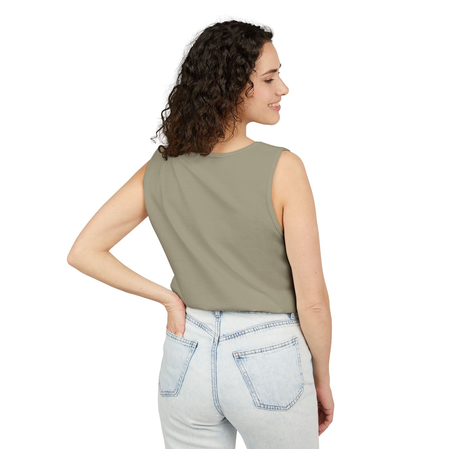 Protected by Grace Cross Tank Top — Christian Faith Graphic