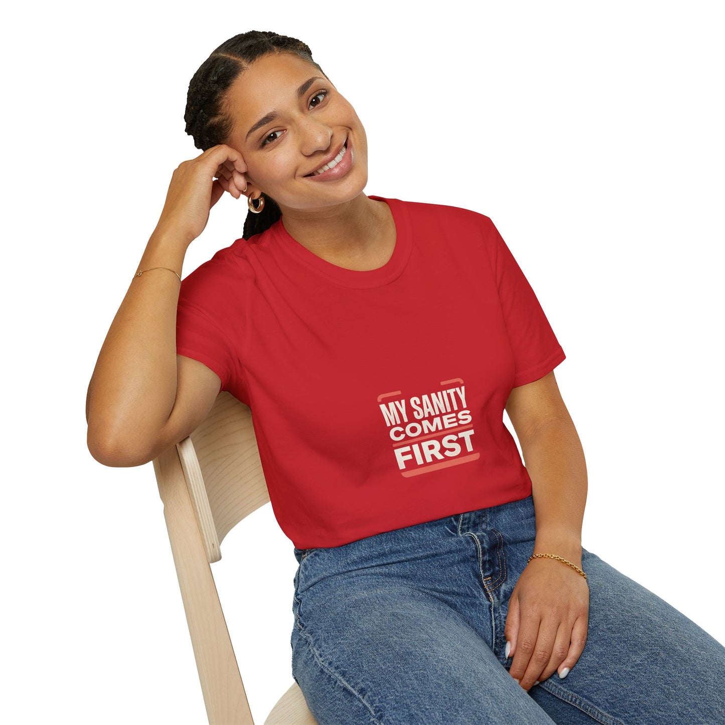 T‑Shirt — Minimal 'My Sanity Comes First' Graphic Tee