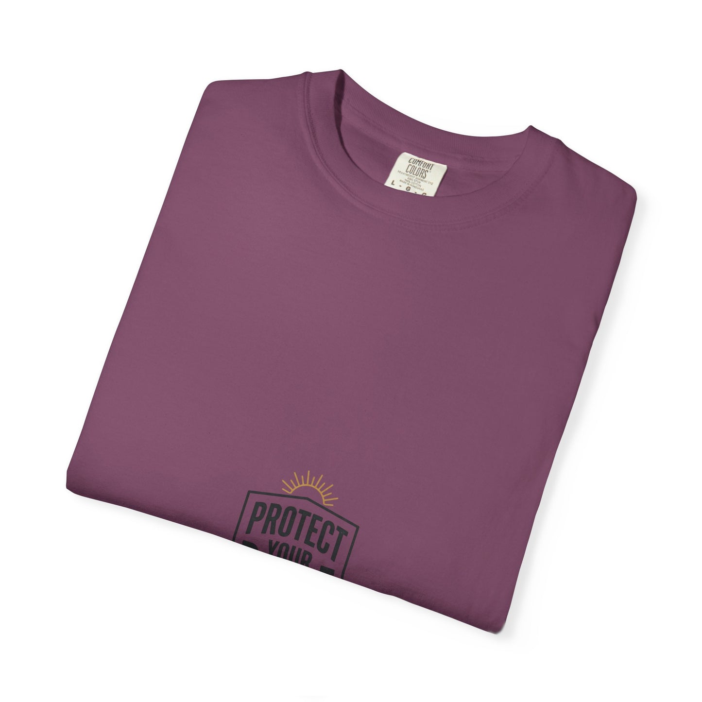 Protect Your Peace T-Shirt — Minimal Shield Graphic, Inspirational Casual Tee