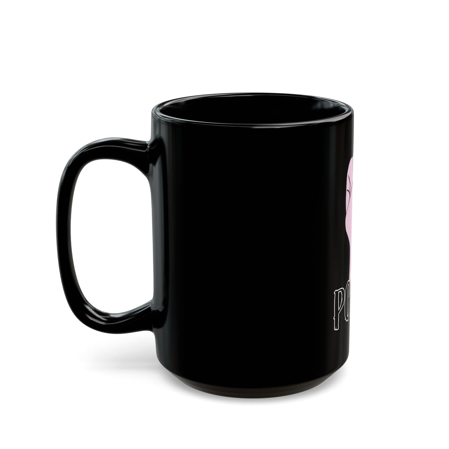 GRL Power Black Mug — Feminist Fist Coffee Cup (11oz, 15oz)