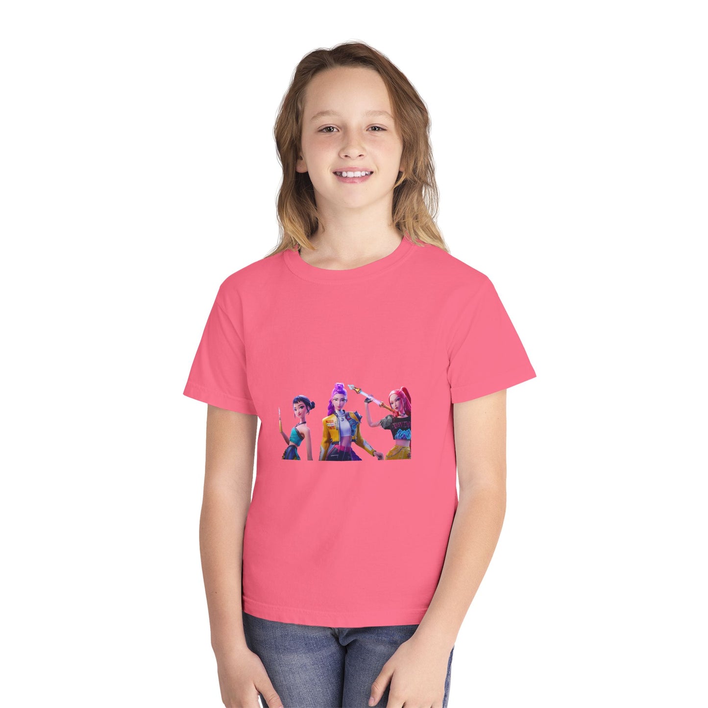 Youth Tee — Colorful Pop Trio Graphic Shirt