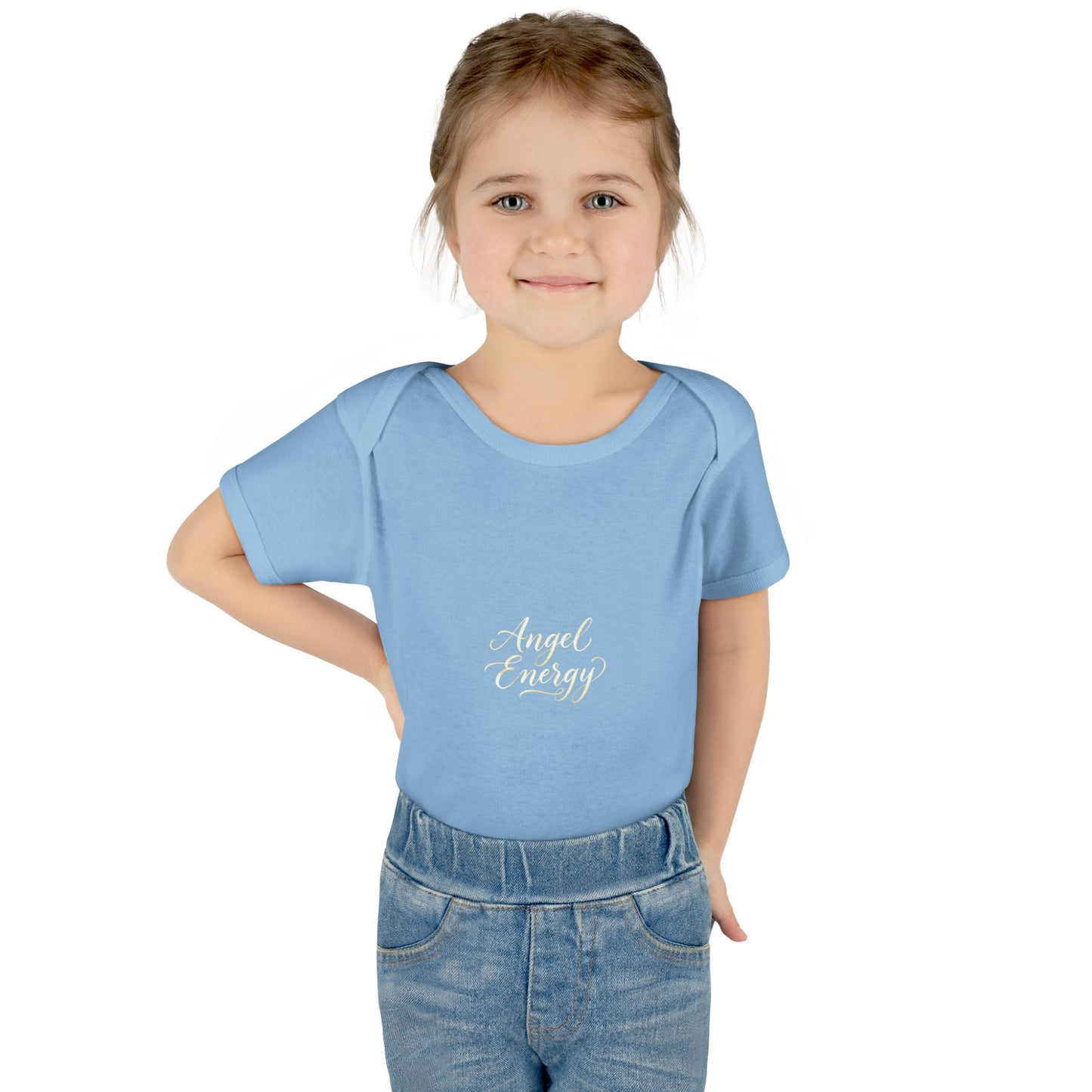 Infant Bodysuit - 'Angel Energy' Cute Baby Onesie (Newborn to 24M)