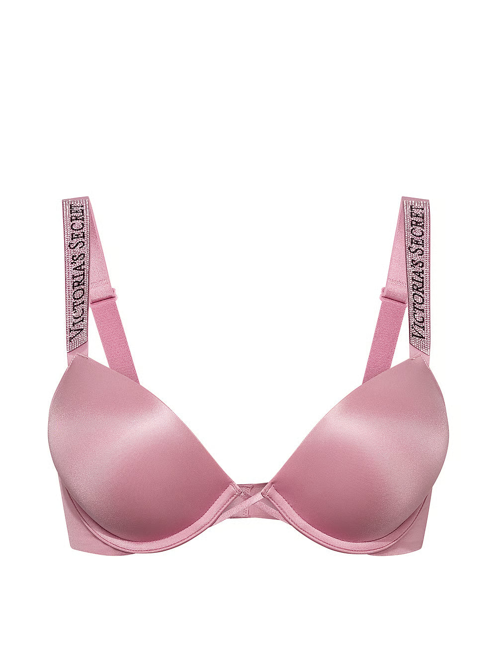 Victoria's Secret Bombshell Logo Shine Strap Add-2-Cups Push-Up Bra