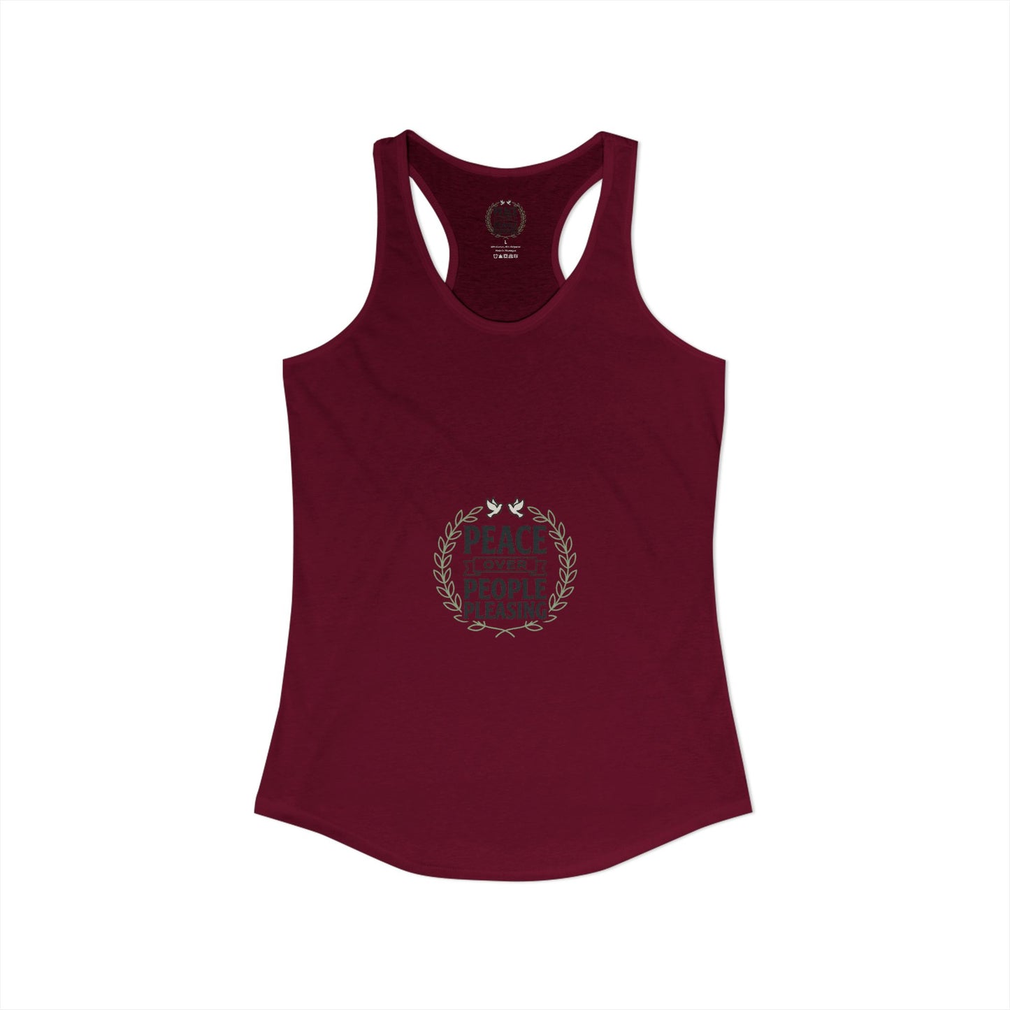 Peace Over People Pleasing Ideal Racerback Tank