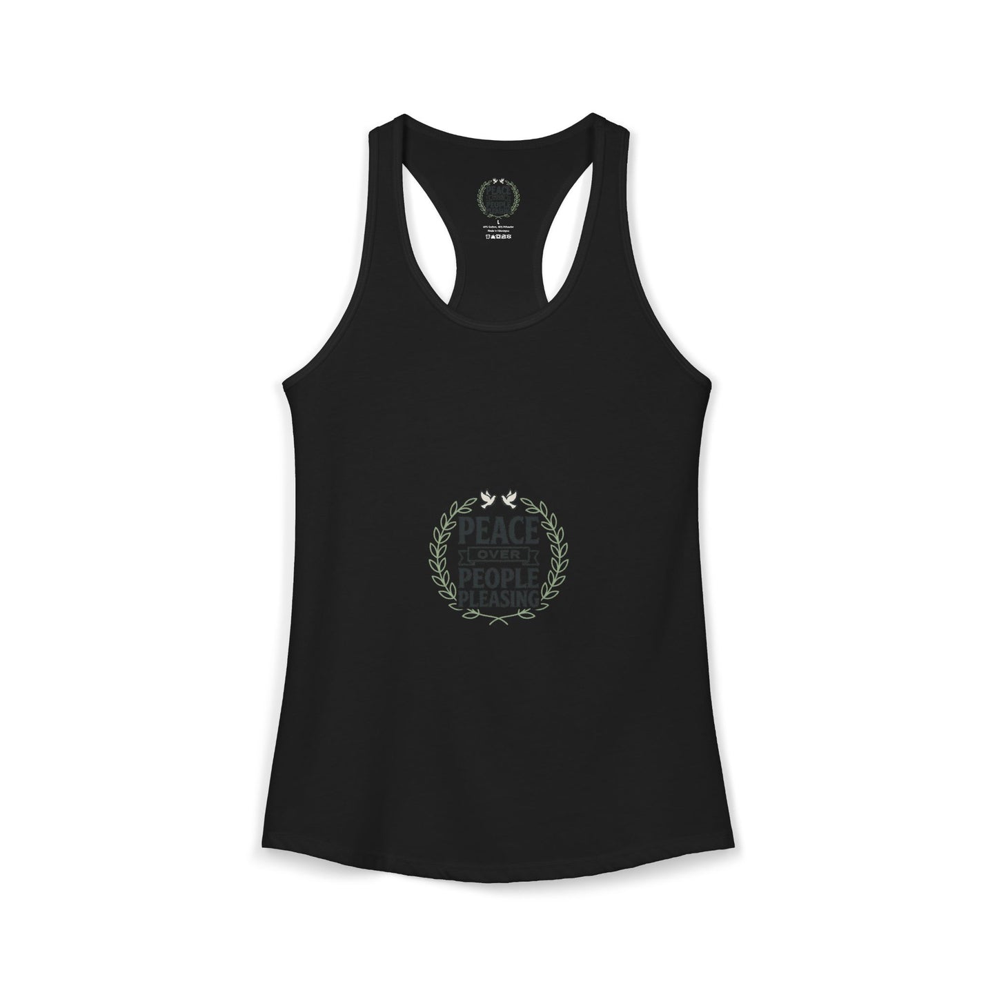 Peace Over People Pleasing Ideal Racerback Tank