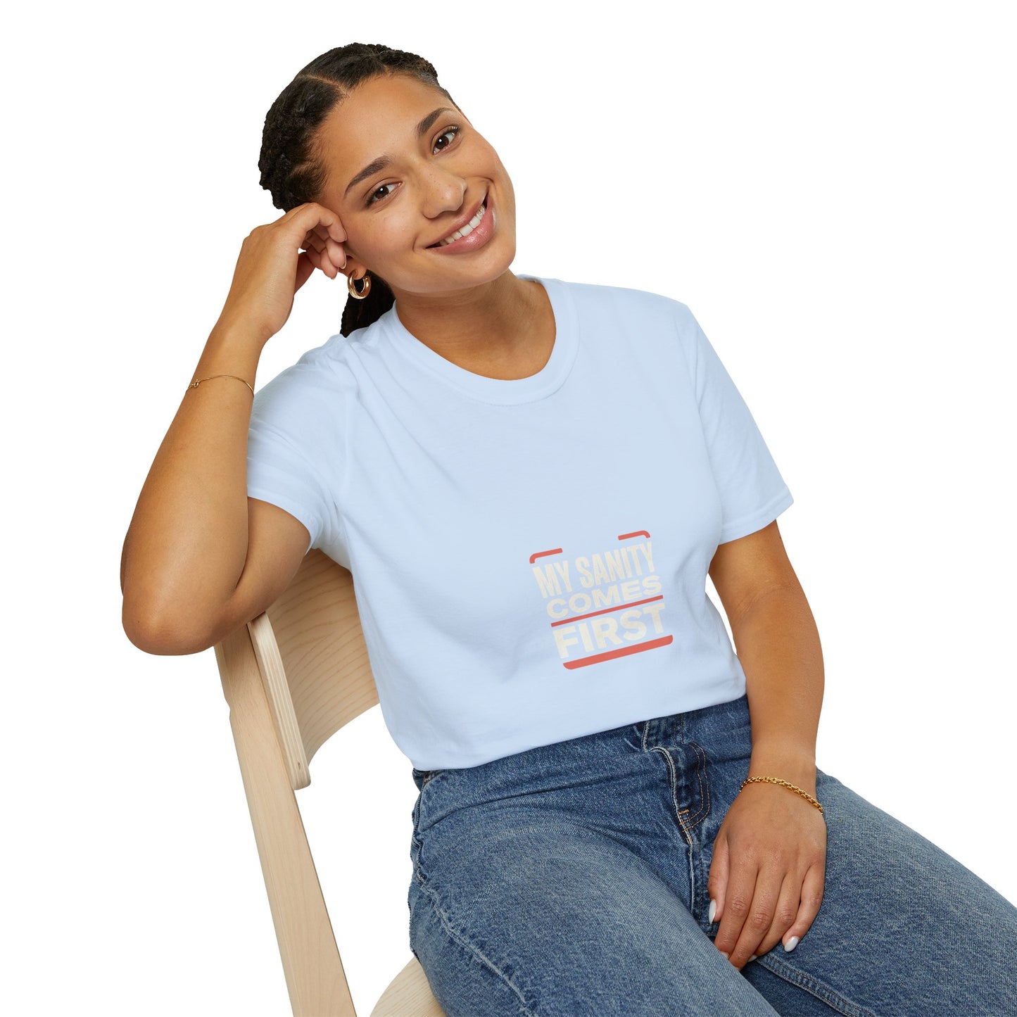 T‑Shirt — Minimal 'My Sanity Comes First' Graphic Tee