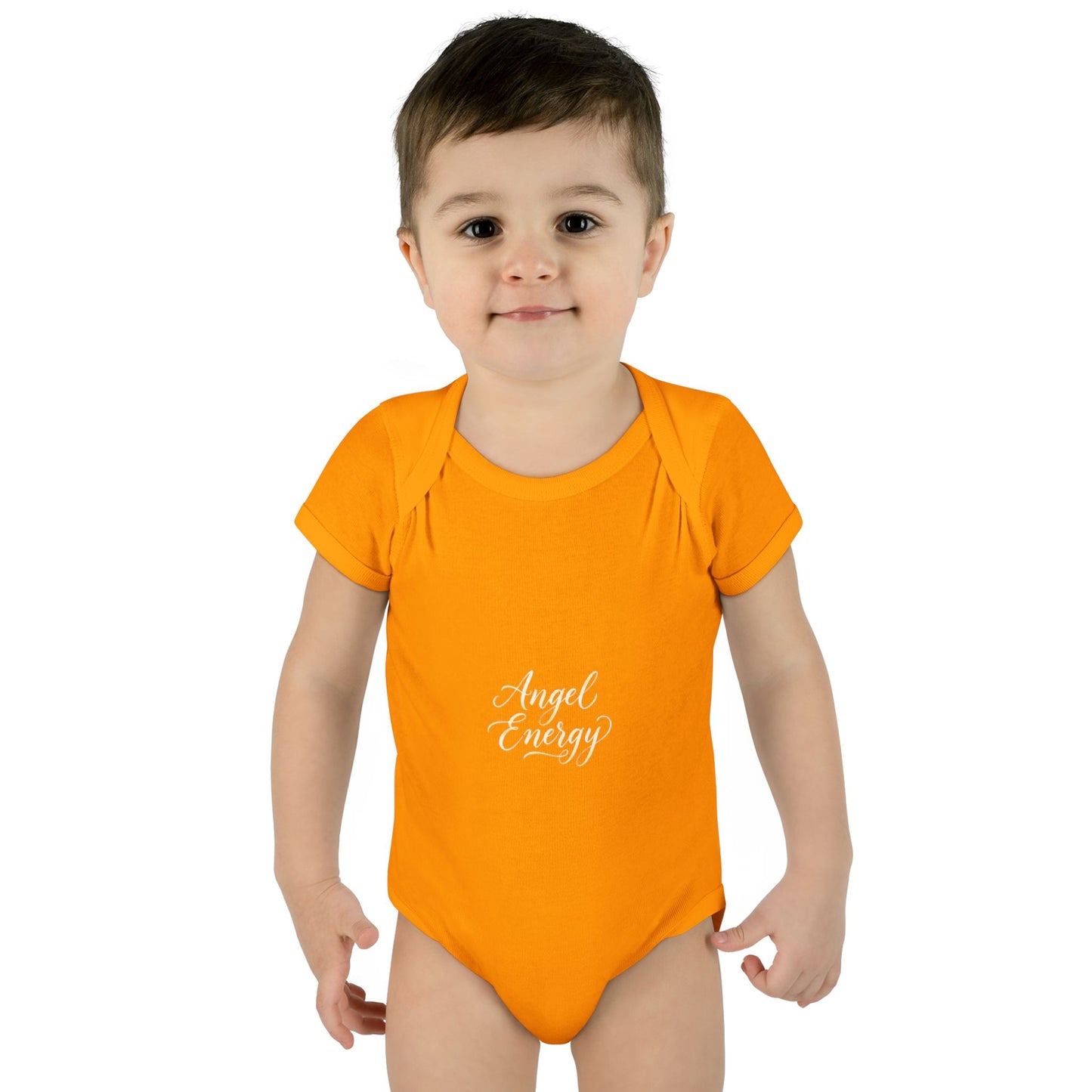 Infant Bodysuit - 'Angel Energy' Cute Baby Onesie (Newborn to 24M)