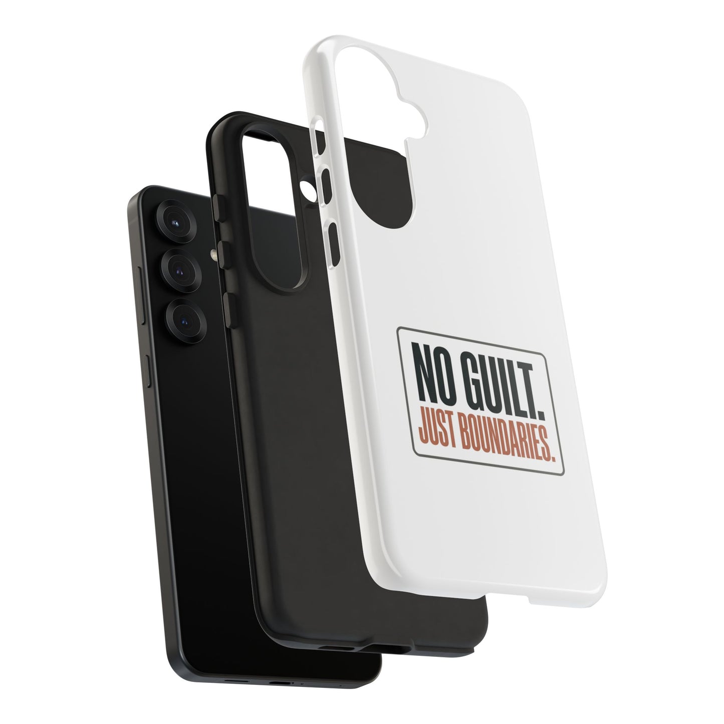 Phone Case — “No Guilt. Just Boundaries.” Motivational Protective Case