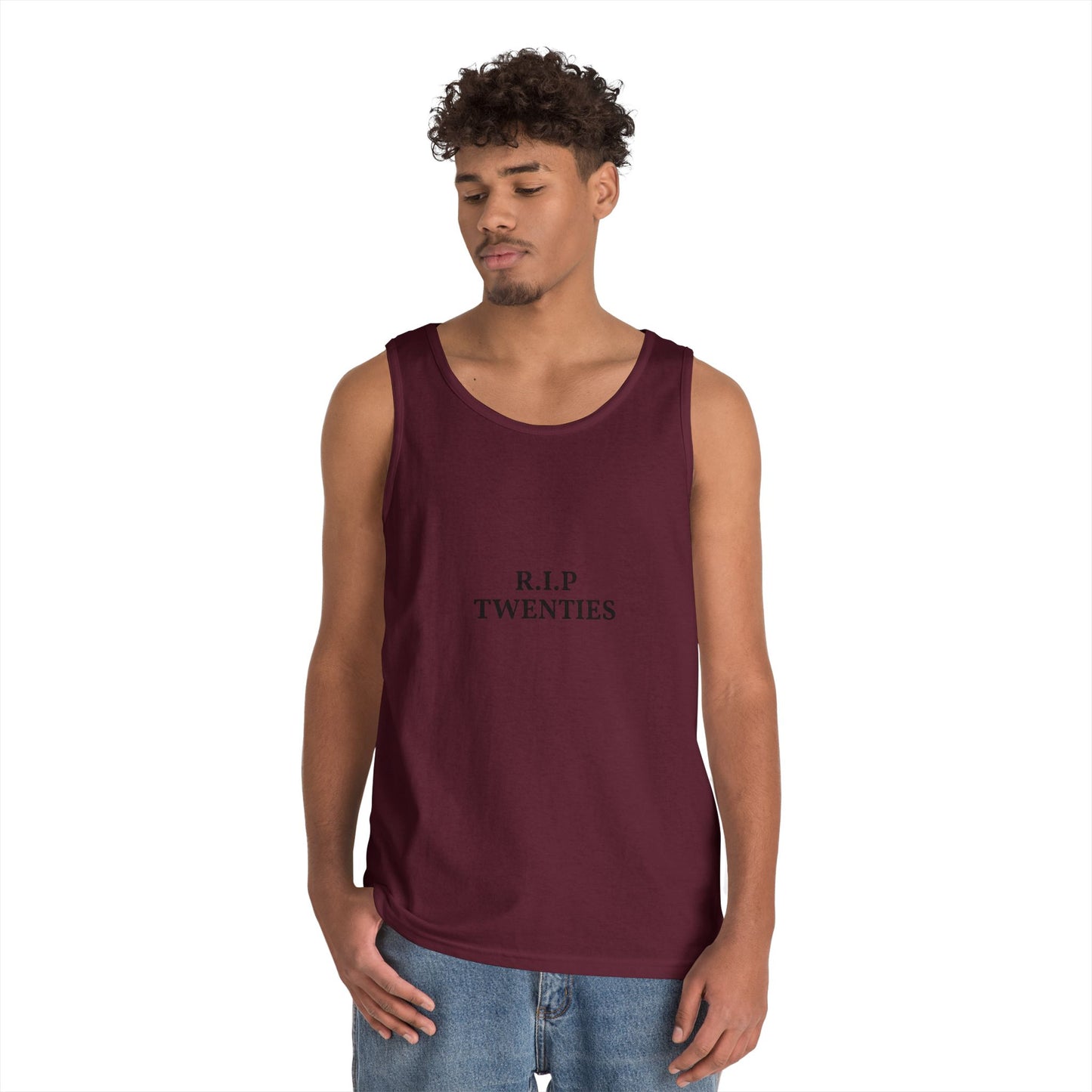 R.I.P. Twenties Tank Top — Funny Millennial Nostalgia Graphic Tank