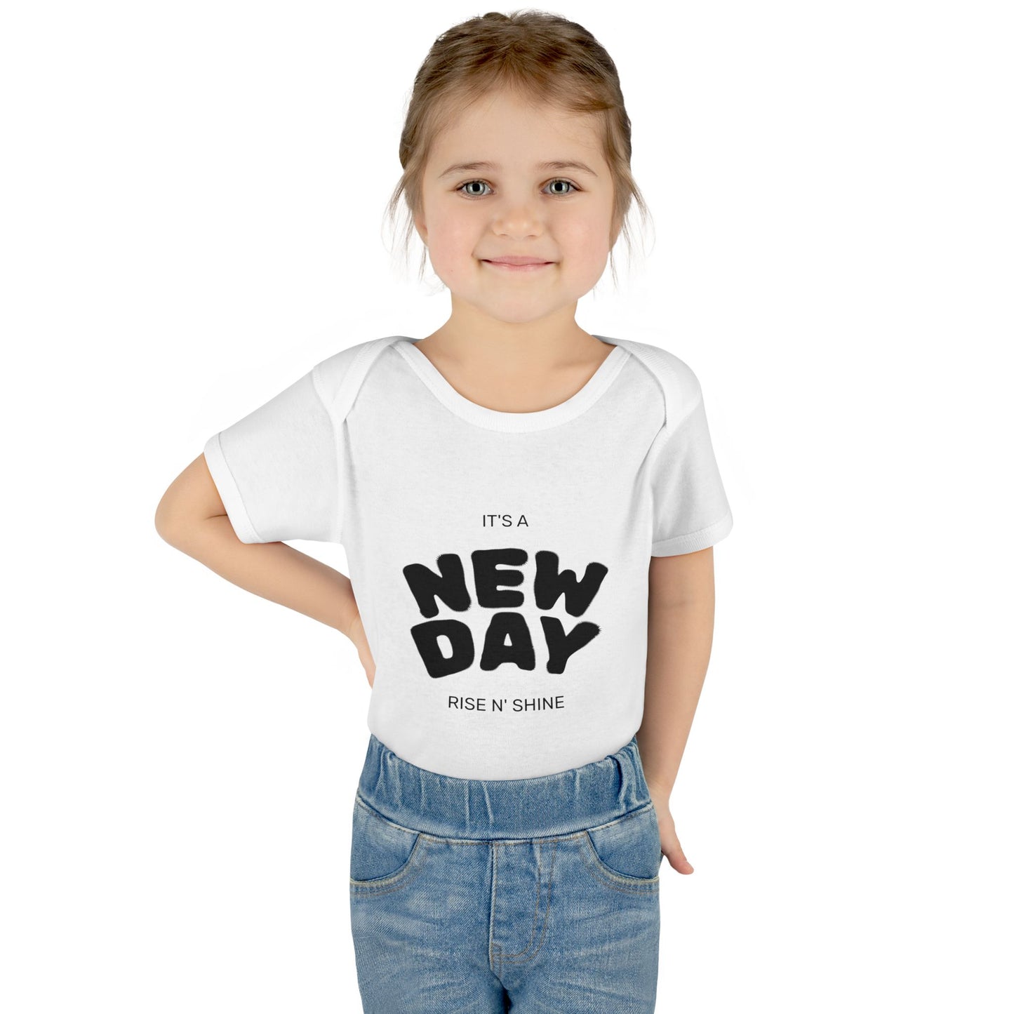 Infant Bodysuit "It's a New Day — Rise N' Shine" Baby Onesie