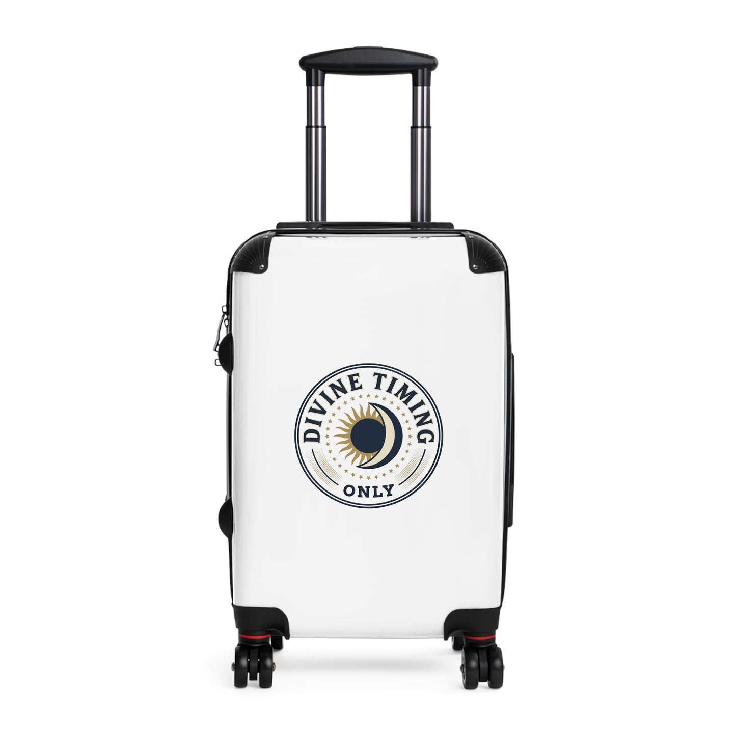 Carry-On Suitcase — 'Divine Timing Only' Moon & Sun Travel Luggage