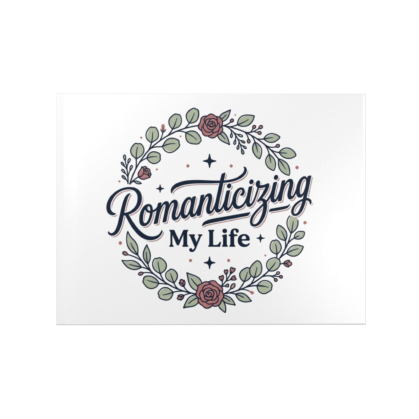 Hardcover Photo Book — "Romanticizing My Life" Floral Keepsake