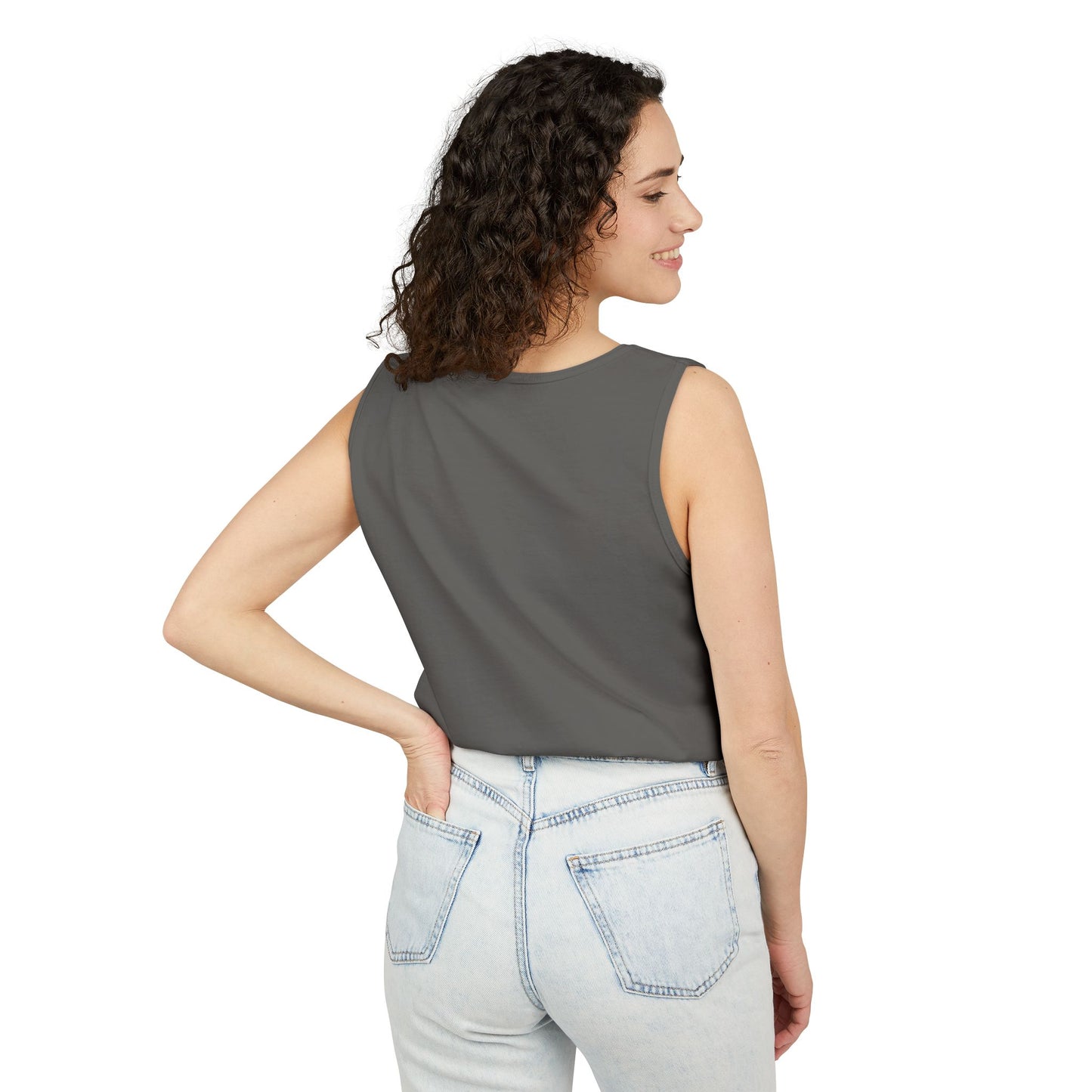 Protected by Grace Cross Tank Top — Christian Faith Graphic