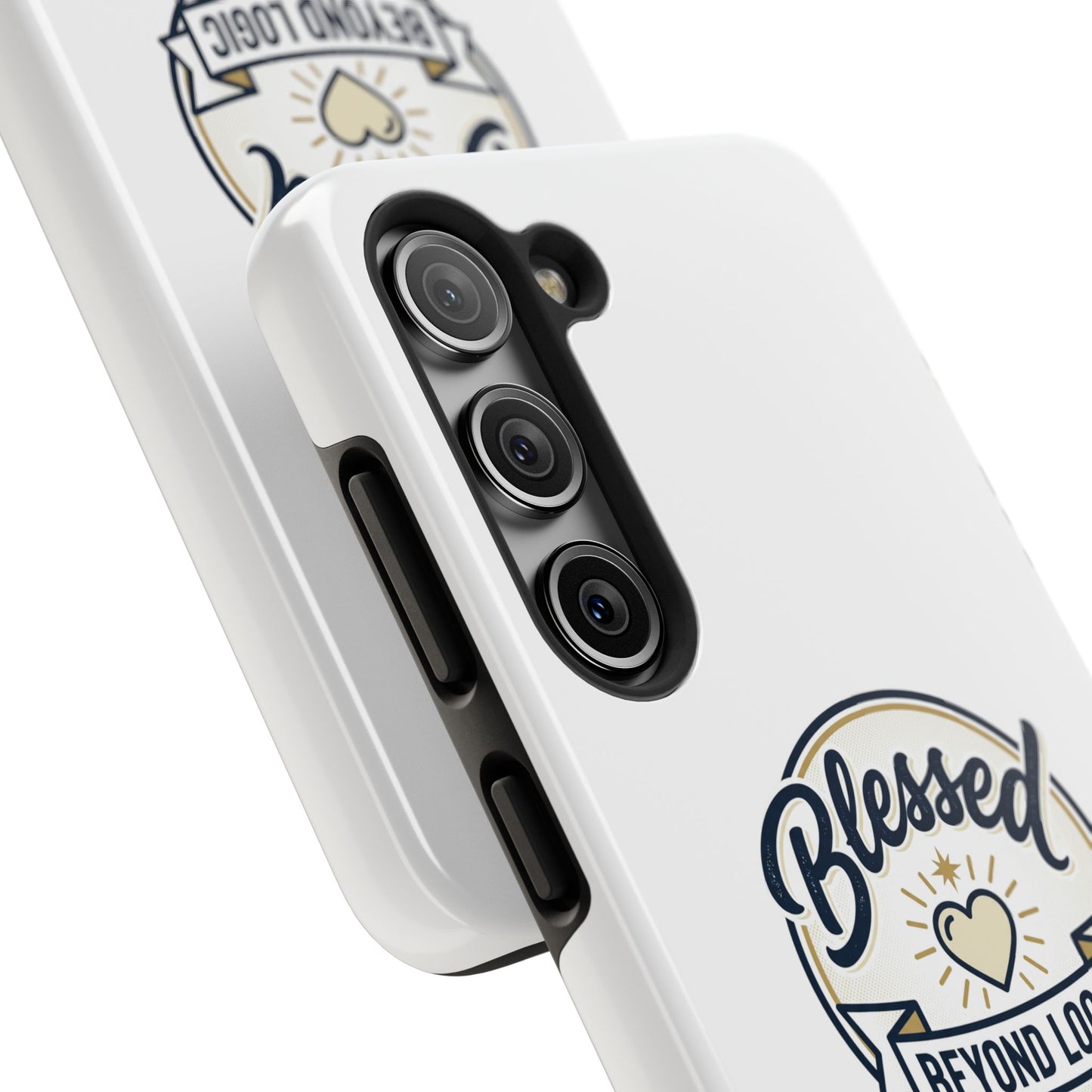Blessed Beyond Logic Tough Phone Case — Inspirational Christian Phone Cover