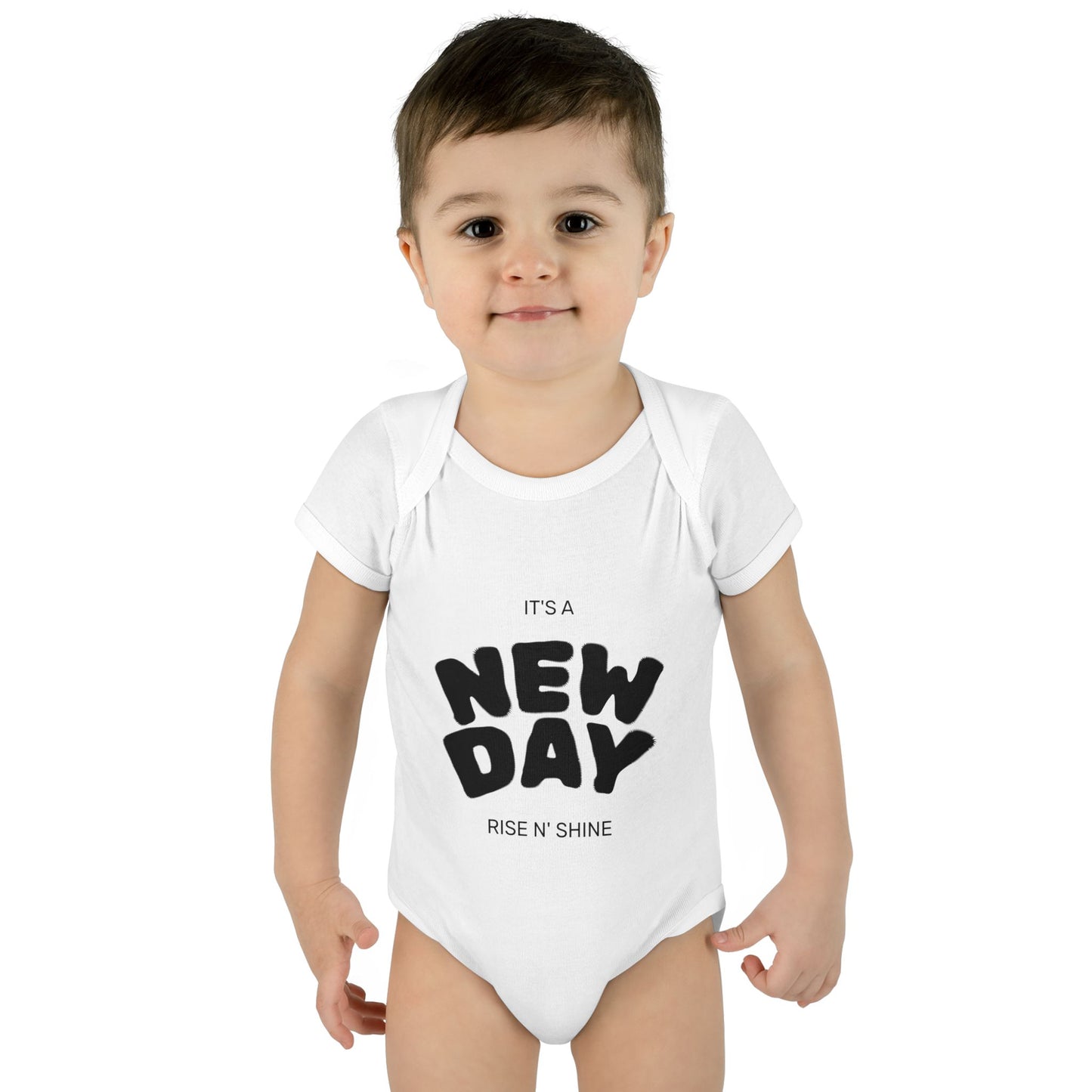 Infant Bodysuit "It's a New Day — Rise N' Shine" Baby Onesie