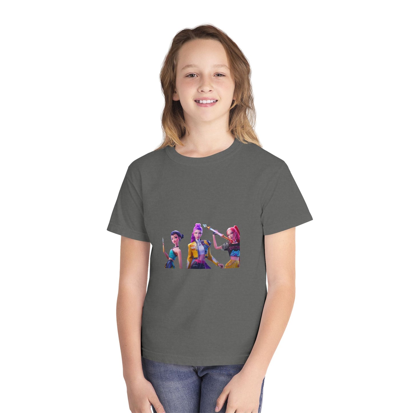 Youth Tee — Colorful Pop Trio Graphic Shirt