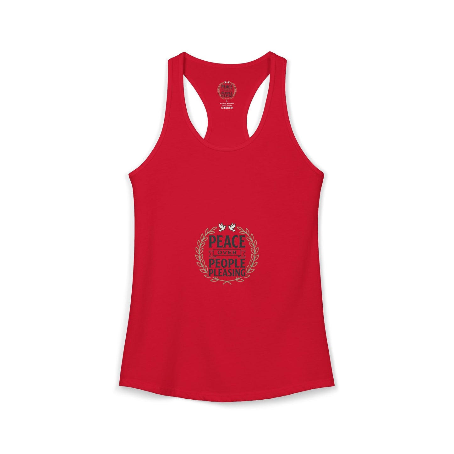 Peace Over People Pleasing Ideal Racerback Tank