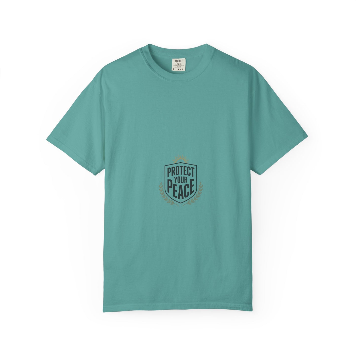 Protect Your Peace T-Shirt — Minimal Shield Graphic, Inspirational Casual Tee