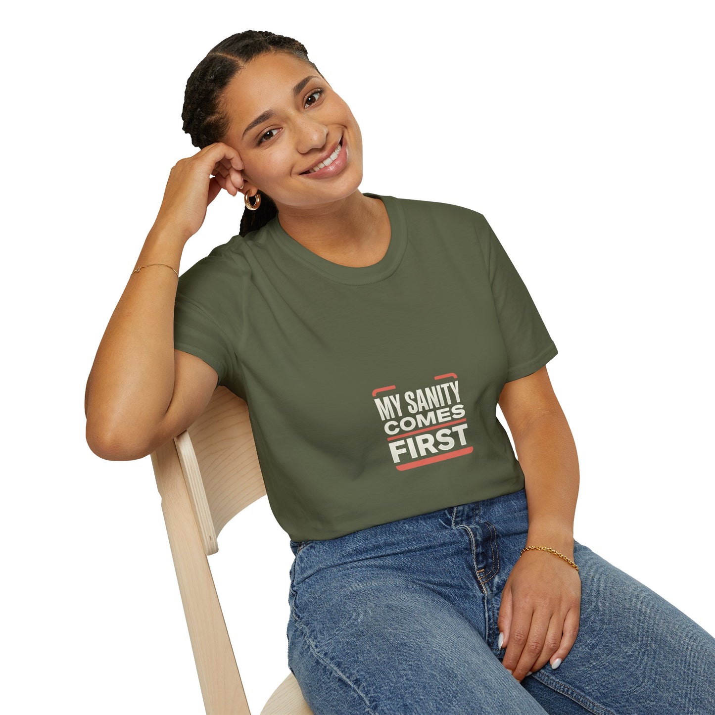 T‑Shirt — Minimal 'My Sanity Comes First' Graphic Tee